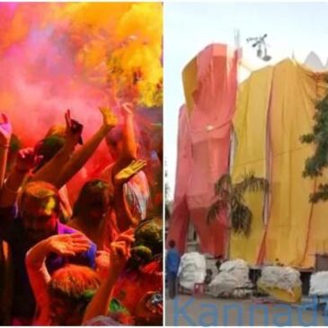 ಶಹಜಹಾನ್ಪುರ:  ‘ಜೂತಾ ಮಾರ್ ಹೋಳಿ’ ಮೆರವಣಿಗೆಗೆ ಮುನ್ನ 43 ಮಸೀದಿಗಳಿಗೆ ಪ್ಲಾಸ್ಟಿಕ್ ಮುಸುಕು..