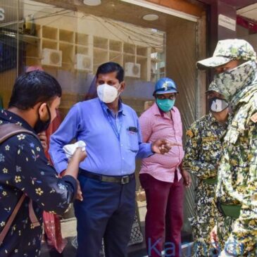 ಕೋವಿಡ್‌-19 ಪ್ರೋಟೋಕಾಲ್‌ ಜಾರಿಗೆ ಬಿಬಿಎಂಪಿ ಮಾರ್ಷಲ್‌ಗಳಿಂದ ಅಪಾರ್ಟ್‌ಮೆಂಟ್‌ಗಳಿಗೆ ಭೇಟಿ