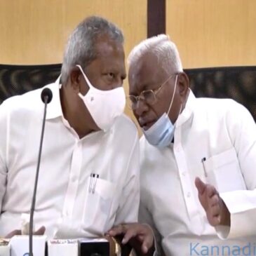 ತುಮಕೂರಿನಲ್ಲಿ ಬಿಜೆಪಿ ನಾಯಕರ ಅಸಮಾಧಾನ ಸ್ಫೋಟ: ಸಚಿವ ಭೈರತಿ ಕಿವಿಯಲ್ಲಿ ಸಂಸದ ಬಸವರಾಜ ಗುಸುಗುಸು ಈಗ ಜಗಜ್ಜಾಹೀರು..!