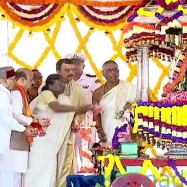 ವಿಶ್ವವಿಖ್ಯಾತ ಮೈಸೂರು ದಸರೆಗೆ ವಿಧ್ಯುಕ್ತವಾಗಿ ಚಾಲನೆ ನೀಡಿದ ರಾಷ್ಟ್ರಪತಿ ದ್ರೌಪದಿ ಮುರ್ಮು