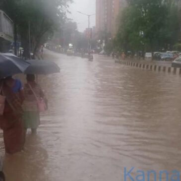 ಬೆಂಗಳೂರು ವಿಮಾನ ನಿಲ್ದಾಣ ಸುತ್ತಮುತ್ತಲಿನ ಪ್ರದೇಶಗಳಲ್ಲಿ ಭಾರೀ ಮಳೆ: ವಿಮಾನ ಹಾರಾಟಗಳು ವ್ಯತ್ಯಯ