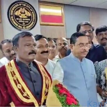 ಹುಬ್ಬಳ್ಳಿ-ಧಾರವಾಡ ಪಾಲಿಕೆ : ರಾಮಪ್ಪ ಬಡಿಗೇರ ನೂತನ‌ ಮೇಯರ್, ದುರಗಮ್ಮ ಬಿಜವಾಡ ಉಪಮೇಯರ್
