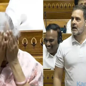 ವೀಡಿಯೊ..|  ಸದನದಲ್ಲಿ ‘ಹಲ್ವಾ ಕಾರ್ಯಕ್ರಮ’ದ ಫೋಟೋ ತೋರಿಸಿ ರಾಹುಲ್ ಗಾಂಧಿ ಮಾತು : ಮುಖ ಮುಚ್ಚಿ ನಕ್ಕ ನಿರ್ಮಲಾ ಸೀತಾರಾಮನ್