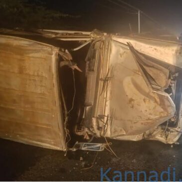 ಸಿಂಧನೂರು | ಮಂತ್ರಾಲಯ ಸಂಸ್ಕೃತ ವಿದ್ಯಾಪೀಠದ ವಾಹನ ಪಲ್ಟಿ ; ನಾಲ್ವರು ಸಾವು