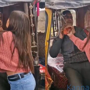 ವೀಡಿಯೊ..| ನಡುರಸ್ತೆಯಲ್ಲೇ ಆಟೋ ಚಾಲಕನಿಗೆ ಹಿಗ್ಗಾಮುಗ್ಗ ಥಳಿಸಿದ ಯುವತಿ ; ವೀಡಿಯೊ ವೈರಲ್‌ ಆದ ನಂತರ ದೂರು ದಾಖಲಿಸಿದ ಚಾಲಕ