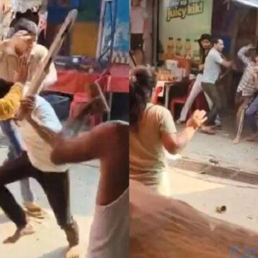 ವೀಡಿಯೊ | ಮಥುರಾ ದೇಗುಲದ ಬಳಿ ಗ್ರಾಹಕರಿಗಾಗಿ ಲಸ್ಸಿ ಮಾರಾಟಗಾರರ ನಡುವೆ ಮಣ್ಣಿನ ಕುಡಿಕೆಗಳಲ್ಲಿ ಹೊಡೆದಾಟ ; ಒಬ್ಬರಿಗೆ ಗಾಯ
