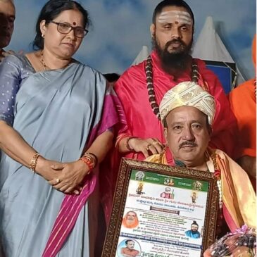 ಗಂಗಾಧರ ಕೊಳಗಿಗೆ ರೇವಣಸಿದ್ದೇಶ್ವರ ಸದ್ಭಾವನಾ ಪ್ರಶಸ್ತಿ ಪ್ರದಾನ