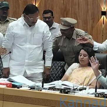 ಧಾರವಾಡ : ಕೆಡಿಪಿ ಸಭೆಯಲ್ಲಿ ಸಚಿವ ಲಾಡ್-ಕಾಂಗ್ರೆಸ್‌ ಪರಿಷತ್‌ ಸದಸ್ಯ ಜಕ್ಕಪ್ಪನವರ ತೀವ್ರ ಜಟಾಪಟಿ