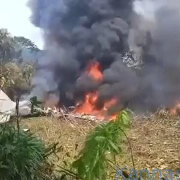 ಟೇಕ್-ಆಫ್ ಆದ ಕೆಲವೇ ಕ್ಷಣಗಳಲ್ಲಿ ಅಪಘಾತಕ್ಕೀಡಾದ ವಿಮಾನ ; 66 ಮಂದಿ ಸಾವು