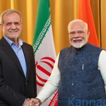 ಇರಾನ್ ಅಧ್ಯಕ್ಷರ ಜೊತೆ ಪ್ರಧಾನಿ ಮೋದಿ ಮಾತುಕತೆ ; ಹಡಗು ಸಂಚಾರರ ಸುರಕ್ಷತೆಗೆ ಕರೆ