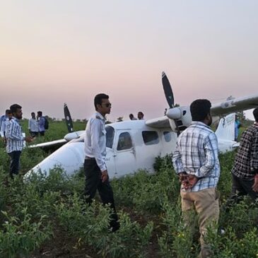 ಕಲಬುರಗಿ : ಕೃಷಿ ಜಮೀನಿನಲ್ಲಿ ತುರ್ತು ಭೂಸ್ಪರ್ಶ ಮಾಡಿದ ಪೈಲಟ್ ತರಬೇತಿ ವಿಮಾನ